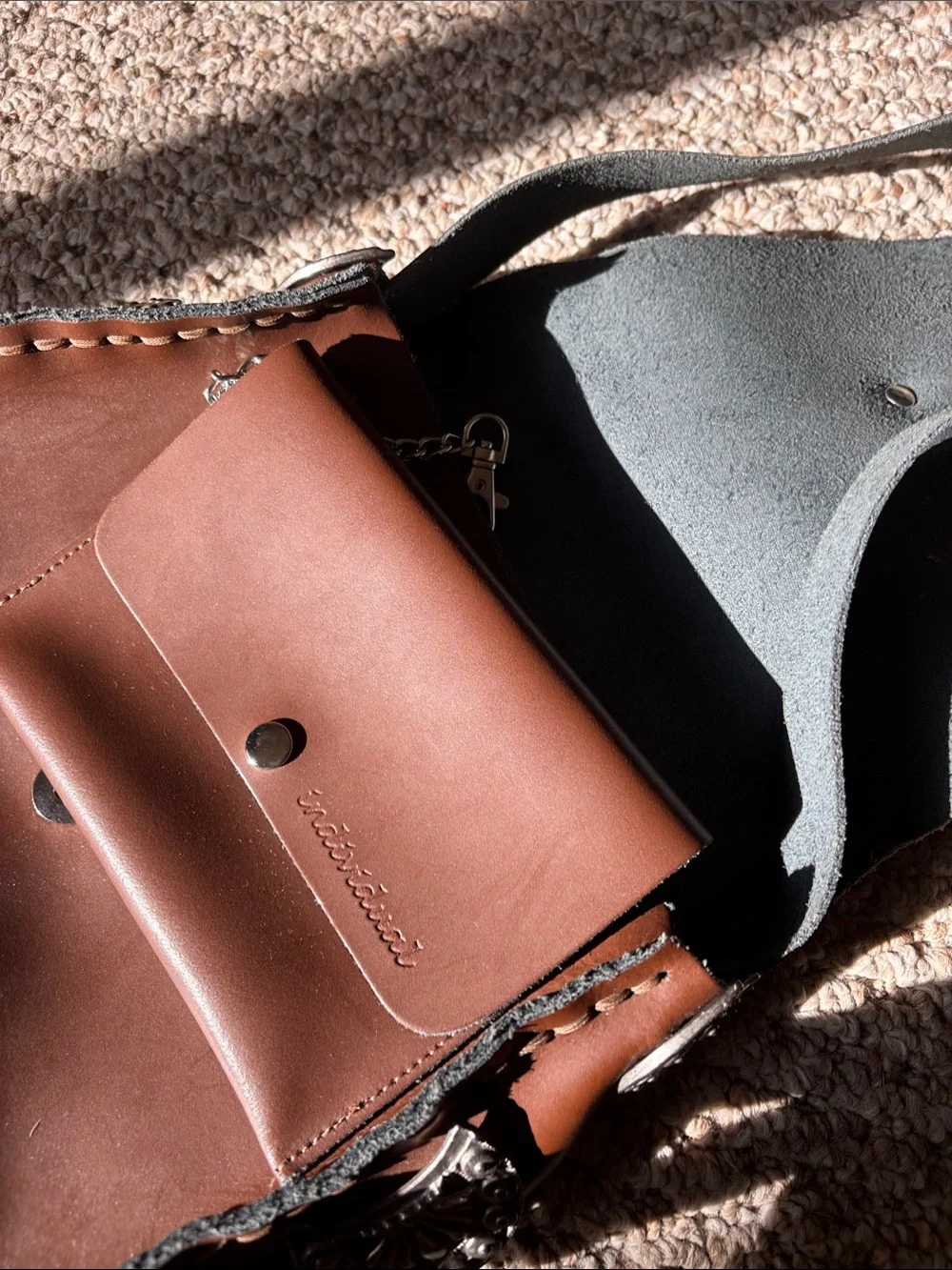 100% handcrafted in Greece // individual art leather // leather bag w wallet
